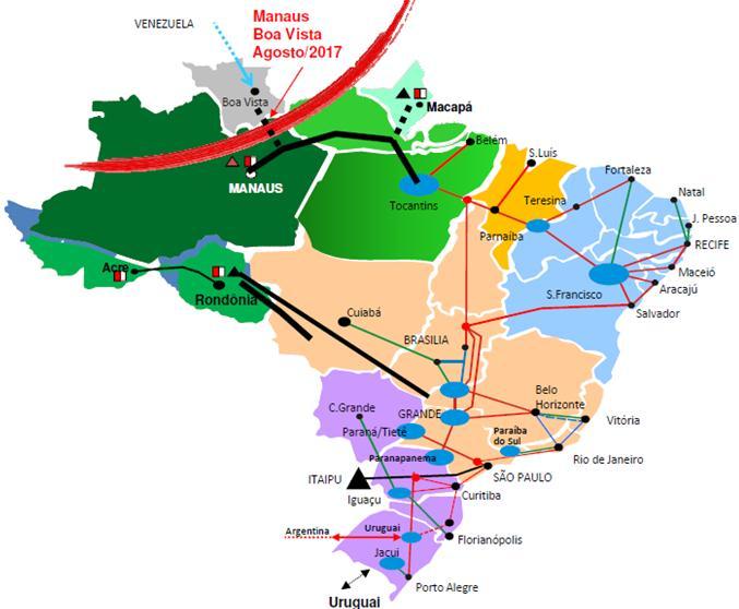 O Sistema Elétrico Brasileiro Capacidade própria: - 136.