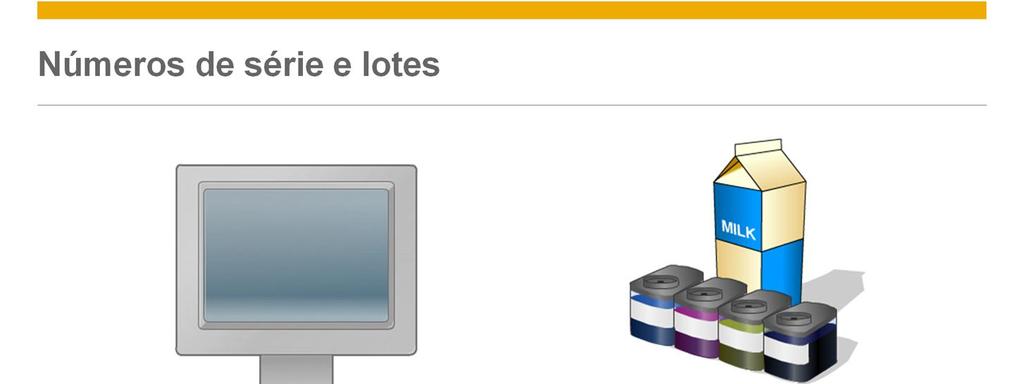 Em contrapartida, os lotes são utilizados para rastrear a quantidade de um item com características em comum.