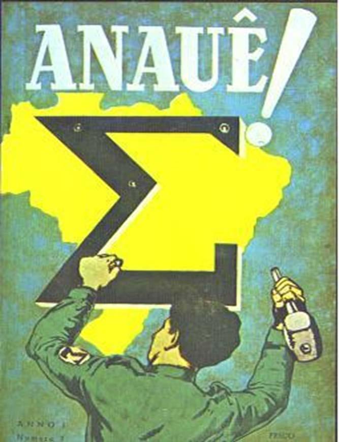 GOVERNO CONSTITUCIONAL (1934-1937) AÇÃO INTEGRALISTA BRASILEIRA Líder: Plínio Salgado Altas camadas sociais, alto clero, alta cúpula militar, classe média