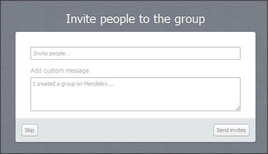 Grupos Convidar 33 Ao criar o grupo, aparecerá uma janela para que sejam convidadas