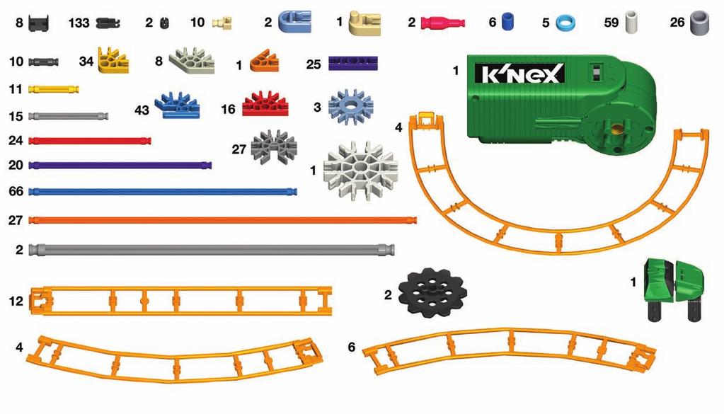 Parts List Before you start building, be sure to compare the parts in your set with the parts list here.