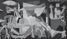 QUESTÃO 01 (ENEM-2011) (0,5 pt) PICASSO, P. Guernica. Óleo sobre tela. 349x 777cm. Museu Reina Sofia, Espanha, 1937. Disponível em: http: //www.fddreis.files.wordpress.com. Acesso em: 29/07/2010.