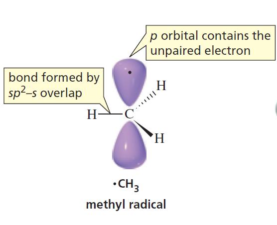 b) Radical menlico:.