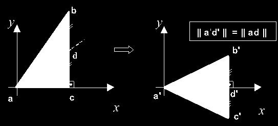 5 Determne um produto de mtres u mtr resultnte trnsforme o trângulo em respetndo s ondções geométrs ndds n fgur o.