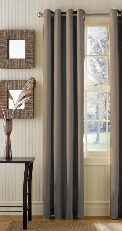Cortinados Cortina // Curtain 1,40 + 1,40 x 2,60m aprox 100% poliéster // polyester Bicolor preto branco taupe telha