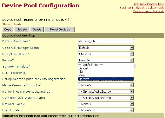 Passo 5: Coloque os Telefones IP no pool de dispositivos equivalente Baseado na suposição que você tem o comunicador IP