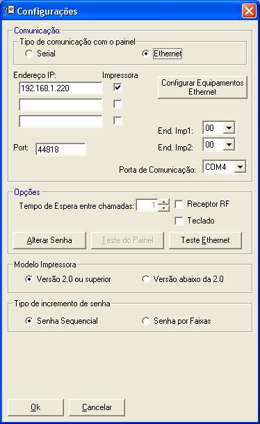 1) Configurando o Painel Clicando no menu Configurações, opção Configurações Gerais é possível alterar as