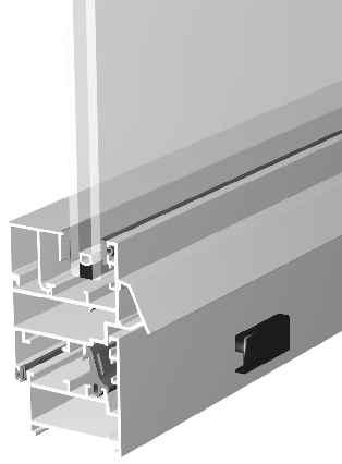 PRODUTO Características 0-0 BX Tipo de produto: Sistema BX Sistema de batente com vedação central, que se caracteriza por uma elevada robustez baseada na envergadura de 5mm no aro fixo e 5mm no aro