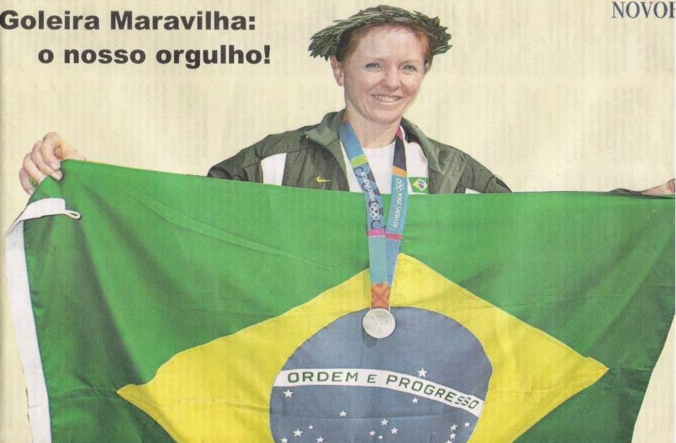 A primeira medalha conquistada por uma atleta gaúcha foi obtida no futebol, em 2004, nos Jogos Olímpicos de Atenas quando Marlisa Wahlbrink (Maravilha) conquistou o segundo lugar medalha de prata.