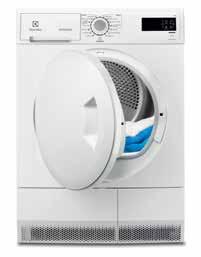 Roupa Secadores e Acessórios para Máquinas de Lavar e Secar Roupa Condensação EDC2086PDW Adaptação automática do ciclo para reduzir ao mínimo o consumo de energia.