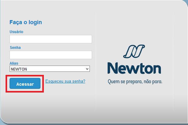 ENTRADA NO PORTAL / LOGIN Para entrar no Portal Totvs, acesse o site da Newton na área Serviços online.