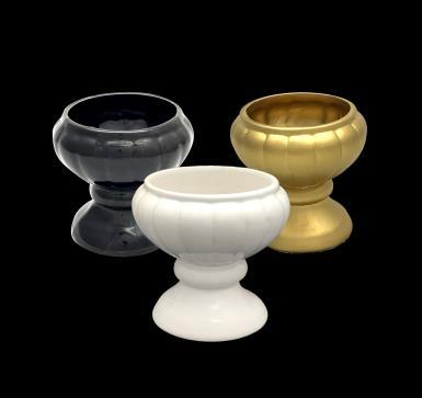 VASO GOMO PP CORES: (DOURADO, BRANCO, PRETO) MO-