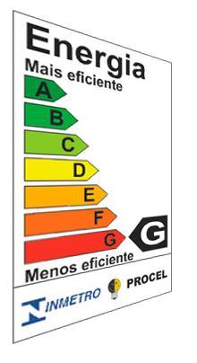 Procel classe A de desempenho energético (Etiqueta