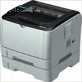 Aficio SP 3510DN Impressora Laser Monocromática Velocidade de cópia/impressão: 30ppm Duplex: Automático Bandeja de Papel Padrão de 250 folhas + 50 folhas pelo Bypass (Máximo de 550 folhas com