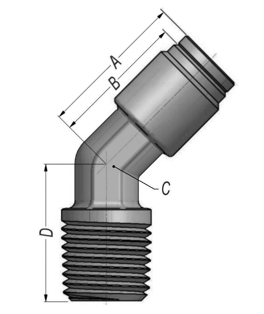 TSOT06-- 3/8" Exemplo: TSOT04L TSOT08-- 1/2" L - zul TSOT12-- 3/4" YL - marelo TSOTM6-- 6 mm OR - Laranja TSOTM8-- 8 mm GN - Verde TSOTM12-- 12 mm R - Vermelho TSOTM16-- 16 mm K - Preto Modelo Q54P