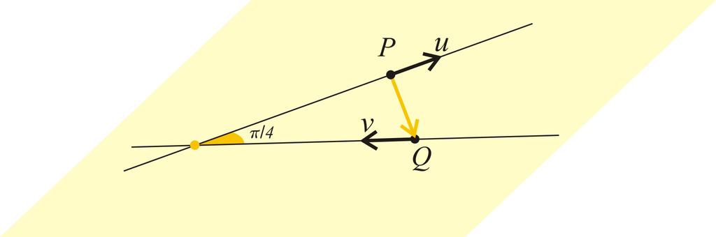 Ou poderíamos ter escolhido a = c = 1 e b = 6 = v = (1, 6, 1) e a reta ficaria: x = 1 + t r : y = t 6 z = + t 5.