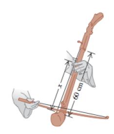 (a) Se o ponto O for uma extremidade fixa, desenhe a onda total sobre a corda para t = 1, 0 ms, 2,0 ms, 3,0 ms, 4,0 ms, 5,0 ms, 6,0 ms e 7,0 ms; (b) Repita o item (a) quando o ponto O for uma