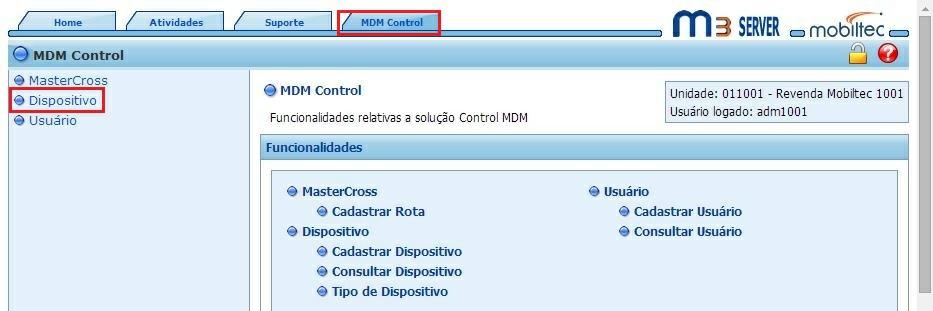 Utilização no Portal M3-EG 2 Utilização no Portal M3-EG Caso o PDA utilizar tecnologia GPRS(EDGE), ou seja, não é 3G o cadastro deve ser feito no portal 5.7.1 no link http://mdm.