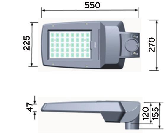 TECNOWATT NATH SX_ ISTANIUM LED 2 NATH SX_ ISTANIUM LED 2 INFORMAÇÃO TÉCNICA NATH SX_ ISTANIUM LED 2 Luminária Simon NATH Istanium LED 2, tamanho S, fixação lateral para ponta de braço e topo de