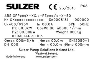 Kits de reparação para agitadores submersíveis Sulzer (50 Hz) Modelo de agitador Nº Artigo Descrição RW 200 S13/4 61705046 Fundição, juntas NBR, retentor mecânico simples RW 200 S25/4 61705048