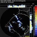 Imagens do radar de Santiago (RS).