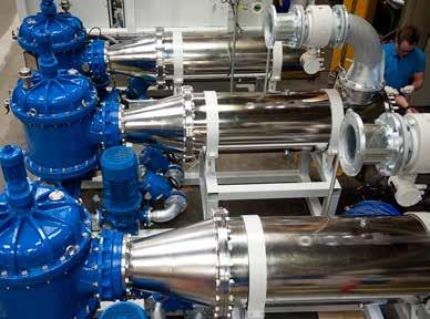 Tecnologia Comprovada com Filtração e Tratamento UV O sistema de tratamento de água de lastro RayClean é do tipo aprovado pela IMO e DNV-GL pode tratar água de lastro em qualquer vazão, de 30 a 3000