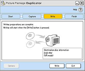 Verifique o tipo do disco de destino antes de inseri-lo na DVD Handycam e substitua o disco de origem pelo de