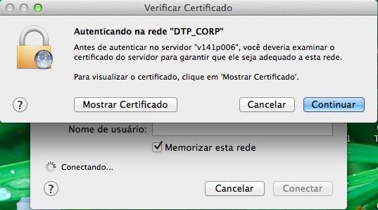 - Digite novamente a senha de usuário do Mac OS X Lion definida pelo