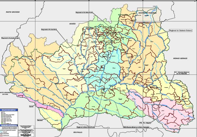 56 Mapa 3 - Bacia hidrográfica do rio Paranaíba 23.