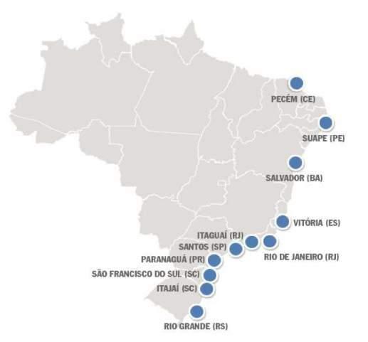 PRINCIPAIS PORTOS DE ESCOAMENTO