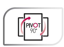 com Pivot, ajuste de inclinação (-5º ~ 15º),