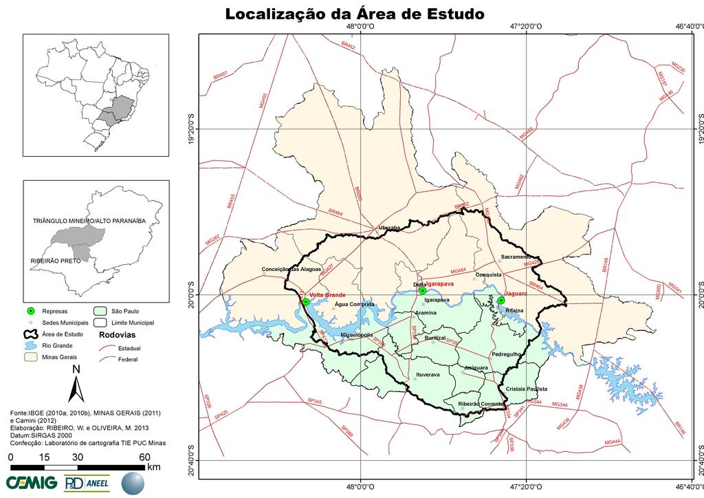 Mapa 1: Localização da Área de Estudo 2013 Fontes: