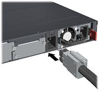 (Opcional, quando usar um HPE 640 RPS/EPS com seu switch 2920) Conectar cabos de alimentação RPS/EPS.