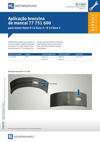 mancal 77 751 600 para motor Volvo D 12 Euro 3 / D 13 Euro 5