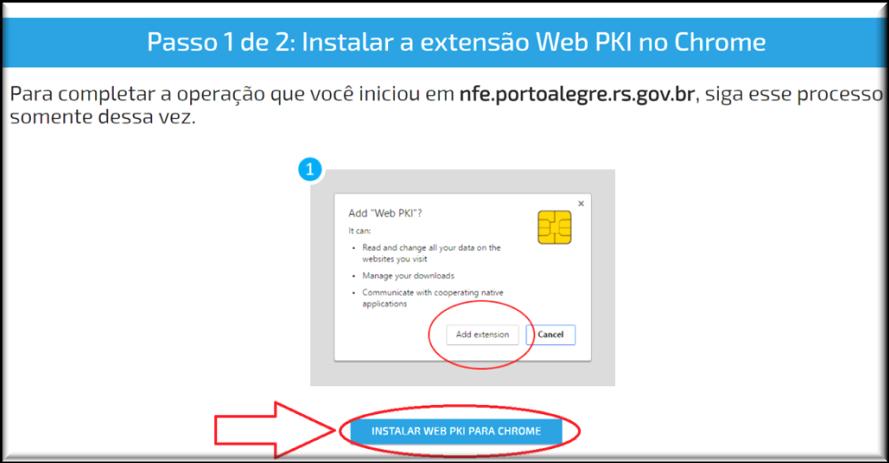 para página de instalação