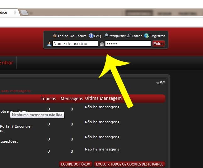 Como entrar no Fórum Para fazer logim no Forum digite seu