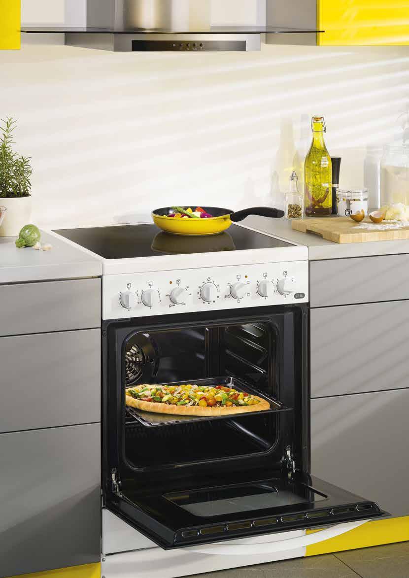 GRÁFICOS ELEGANTES Um design expressivo, como o novo padrão ponteado na porta do forno, dá à nova gama um aspeto moderno e elegante.