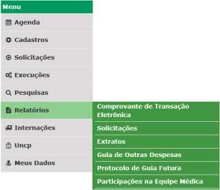 8. Relatórios 8.1. Comprovante de Transação Eletrônica: não houve alteração na tela 8.2.