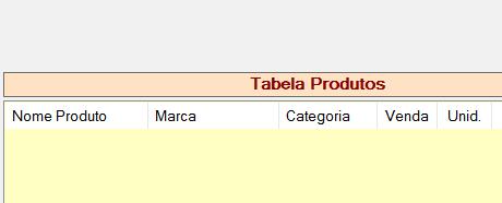 Label Tabela Produtos AutoSize=False BackColor=255; 224; 192