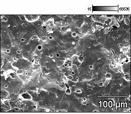 Figura 8: Micrografia obtida por MEV da região de fratura