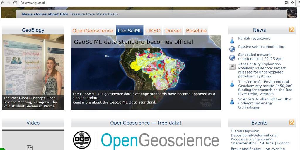 Programas de inovação e tecnologia em andamento Programa One Geology: Disponibilizar