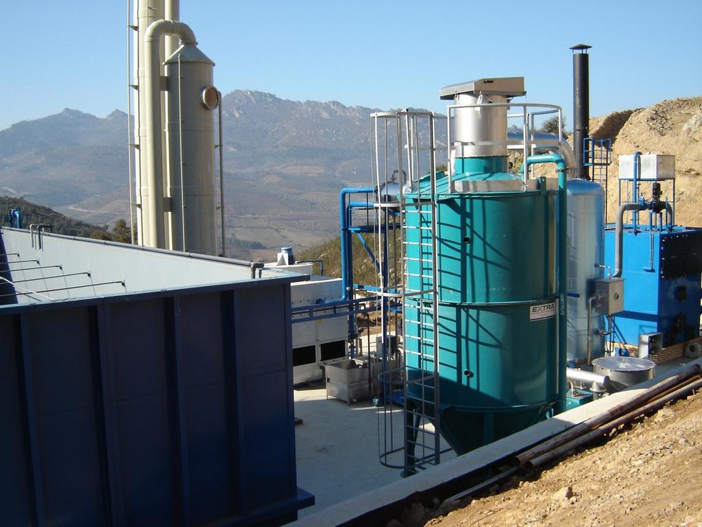 Estação de Tratamento de Águas Lixiviantes Os lixiviados provenientes do Aterro Sanitário de Urjais são alvo de tratamento na Estação de Tratamento de Águas Lixiviantes do Aterro Sanitário (ETAL) O