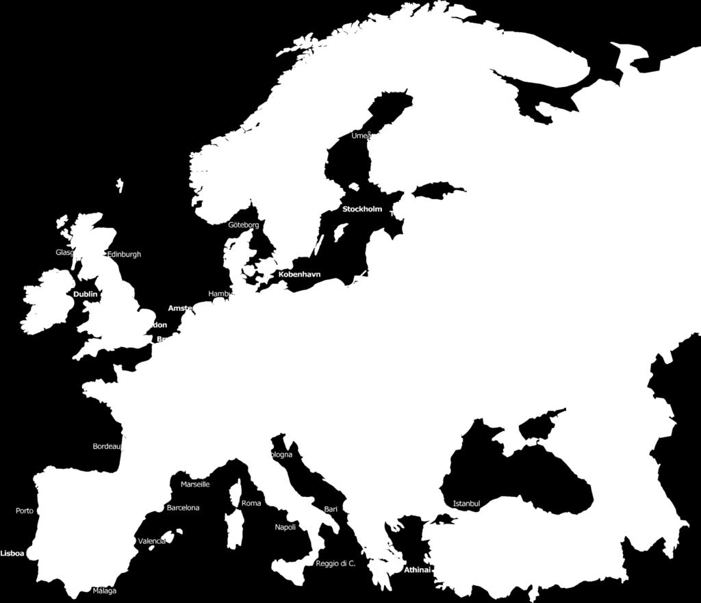 12 Rede Transeuropeia Alta Velocidade Ferroviária 2020 Novas Linhas V 250 km/h V < 250 km/h Melhoramento de Linhas V 230 km/h V 200 km/h Informação da UIC Alta Velocidade (17.11.