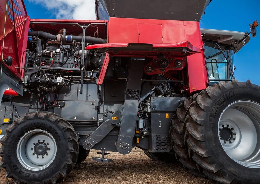 Simplicidade nos ACIONAMENTOS A série de colheitadeiras axiais da Massey Ferguson chega ao mercado com o que há de mais