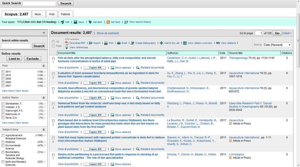 20 More : documentos encontrados nas referências dos registros Web : resultados da web