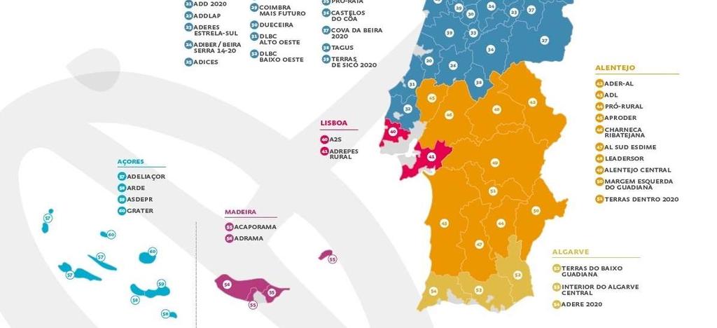 A Minha Terra criada em 2000, representa os 60 Grupos de Acção Local (LEADER / DLBC Rural) no Continente e Regiões Autónomas.