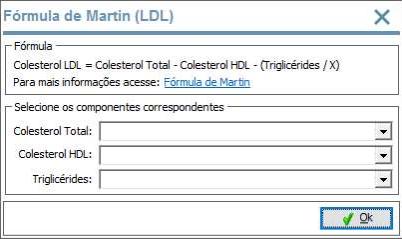 [Fórmula de Martin] para que sejam configurados os componentes que farão parte da fórmula (Fig.