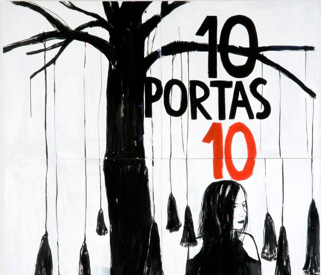 10 Portas [10 Doors], 2008 acrílica sobre MDF [acrylic