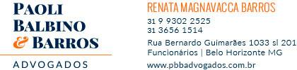 2017 6 8 E mail de Paoli Balbino Barros Advogados Recuperação Judicial Questionário mensal de atividades (abril e maio de 2017) Renata Barros <renata@pbbadvogados.com.