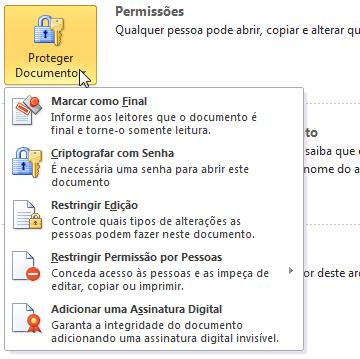 E até mesmo preparar seu envio por e- mail, como no exemplo do PDF: Nela podemos, por exemplo, aplicar senha de proteção prevenindo o acesso não autorizado ao arquivo.
